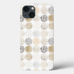 iPhone 13 Case Motif circulaire Abstrait neutre