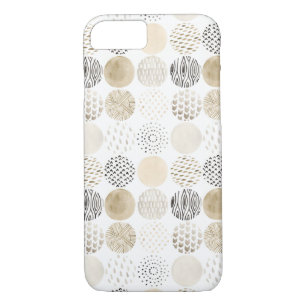 Coque iPhone 7 Motif circulaire Abstrait neutre