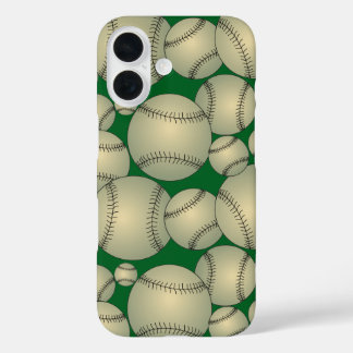Coques iPhone 16 Motif coloré de Baseballs