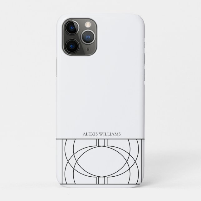 Coques Case-Mate iPhone Motif contemporain géométrique moderne (Dos)