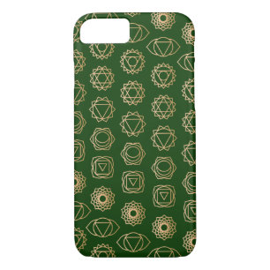 Case-Mate iPhone Case Motif cool Gold Green Chakra