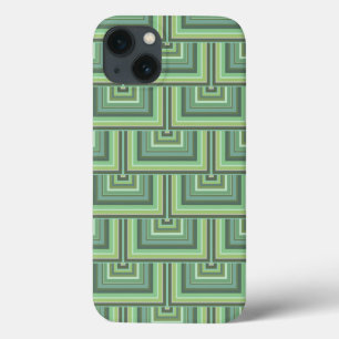 Case-Mate iPhone Case Motif Coque-Mat carré rayures vert olive