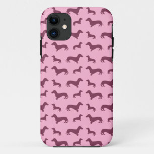 Coques Pour iPhone Motif dachshund rose pâle