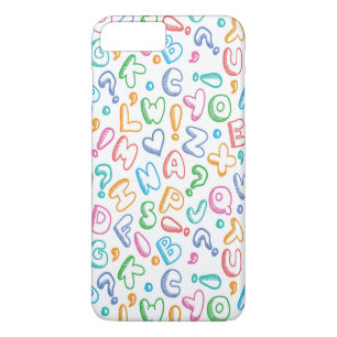Coque iPhone 8 Plus/7 Plus motif d'alphabet