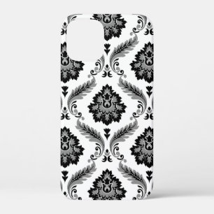 Case-Mate iPhone Case Motif Damassé Rococo Gris Noir Blanc