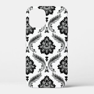 Case-Mate iPhone Case Motif Damassé Rococo Gris Noir Blanc