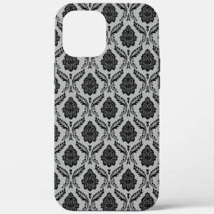 Case-Mate iPhone Case Motif Damassé Rococo Noir sur Gris