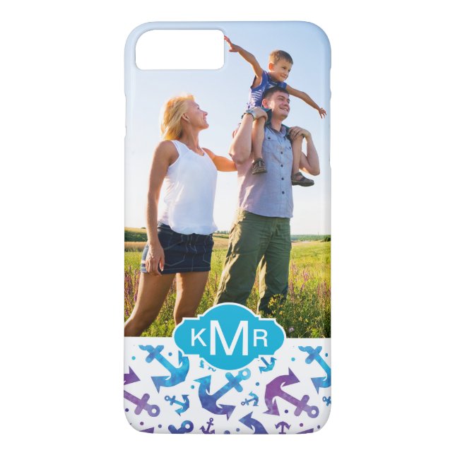 Coques Case-Mate iPhone Motif | d'Ancre de colorant de cravate votre photo (Dos)