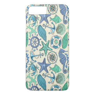 Coques Pour iPhone Motif d'animaux marins Turquoises