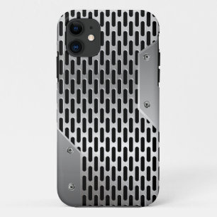Coque Case-Mate Pour iPhone Motif d'apparence métallique brillant gris argent