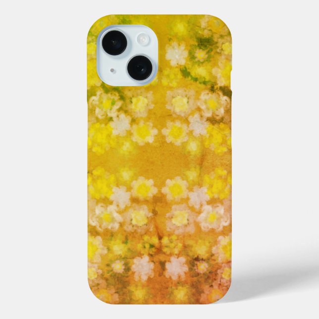 Coques Case-Mate iPhone Motif d'aquarelle Abstraite rétro (Verso)