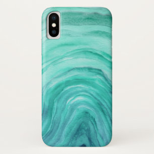Case-Mate iPhone Case Motif d'aquarelle Aqua Green Agate II