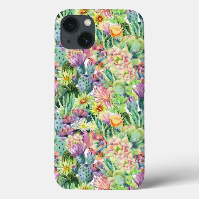 Coques Case-Mate iPhone Motif d'aquarelle en fleurs exotiques (Verso)