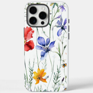 Coques iPhone 16 Pro Max Motif d'aquarelle florale dynamique
