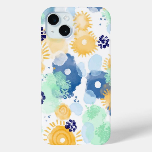 Coques Case-Mate iPhone motif d'aquarelle vive peinture Abstraite (Verso)