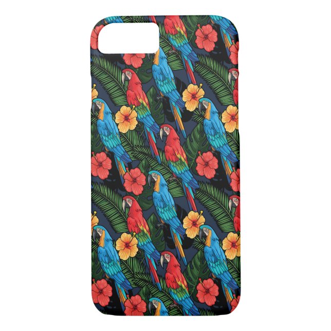 Coques Case-Mate iPhone Motif d'ara et de ketmie (Dos)