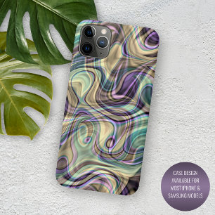 Case-Mate iPhone Case Motif d'art de tourbillons de marbre élégant uniqu