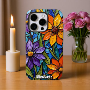 Coques iPhone 16 Pro Motif d'art fluide de géoode Abstrait