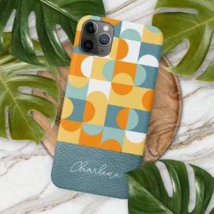 Case-Mate iPhone Case Motif d'art rétro personnalisé sarcelle vert mouss