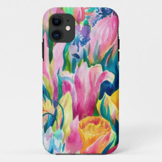Case-Mate iPhone Case Motif d'art rose bleu vert jaune orange