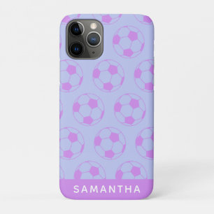 Case-Mate iPhone Case Motif de balle de football mignon en violet Person