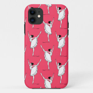 Case-Mate iPhone Case Motif de ballet rose blanc   Danse