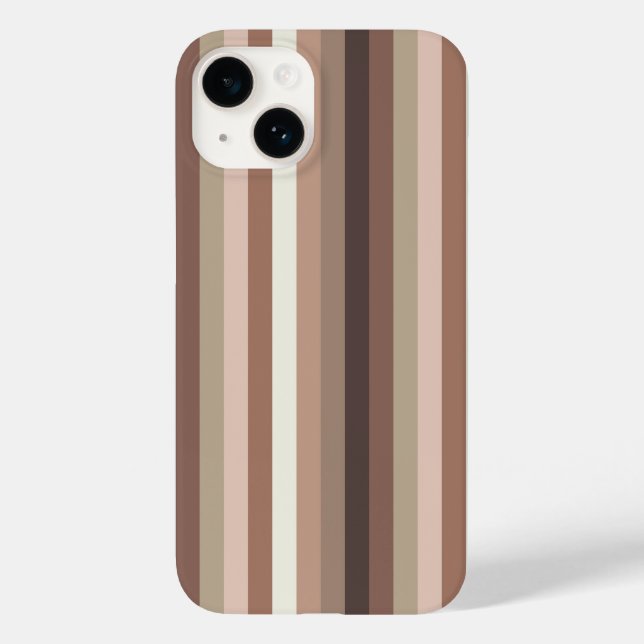 Coques Case-Mate iPhone Motif de bande verticale Terre (Verso)