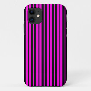 Case-Mate iPhone Case Motif de bandes verticales violettes noires