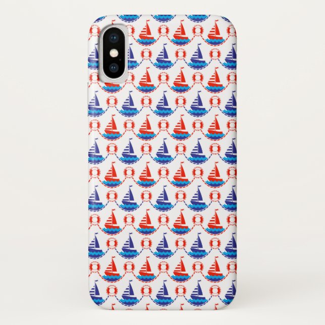 Coques Case-Mate iPhone Motif de bateau à voile (Dos)
