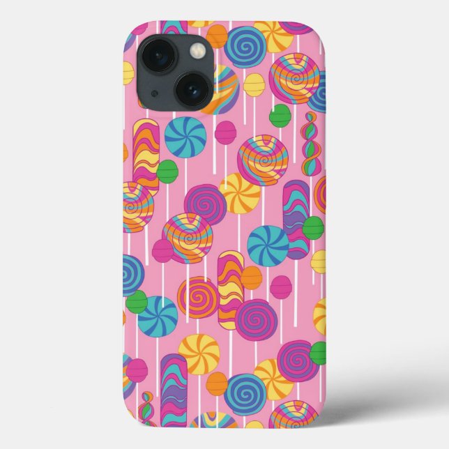 Coques Case-Mate iPhone Motif de bonbons Lollipops (Verso)