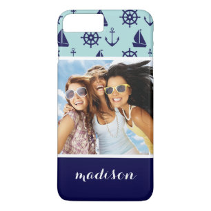 Coques Pour iPhone Motif de bord de la mer votre photo et nom