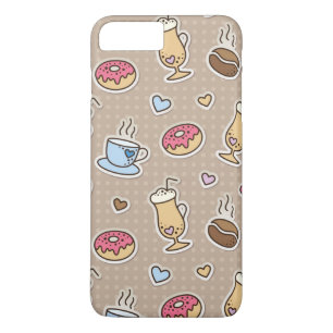 Coque iPhone 8 Plus/7 Plus Motif de café