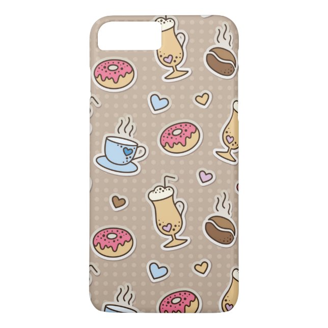 Coques Case-Mate iPhone Motif de café (Dos)