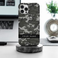 Motif de camouflage gris, Votre nom, Personnaliser