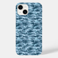Motif de camouflage pixelisé militaire bleu