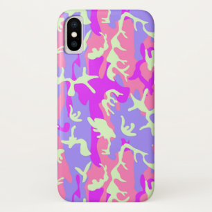 Coques Pour iPhone Motif de camouflage rose mignon