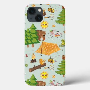 Etui iPhone 13 Motif de camping