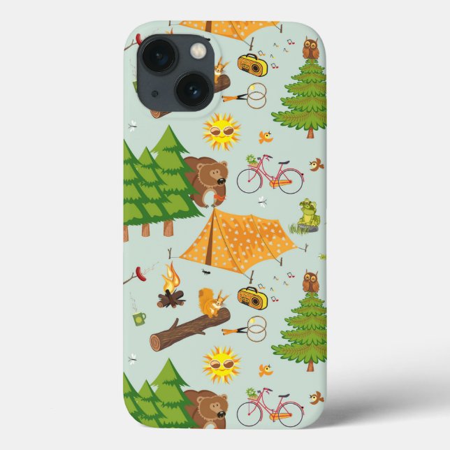 Coques Case-Mate iPhone Motif de camping (Verso)