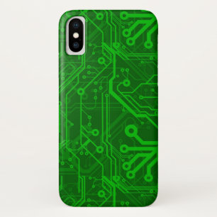 Coque Case-Mate Pour iPhone Motif de carte électronique de vert