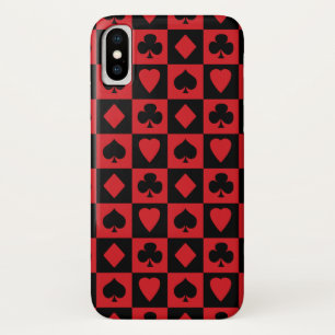 Case-Mate iPhone Case Motif de carte rouge et noire