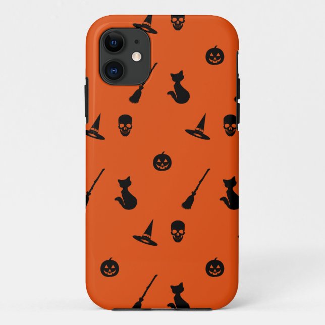 Coques Case-Mate iPhone Motif de cas téléphonique Halloween (Dos)
