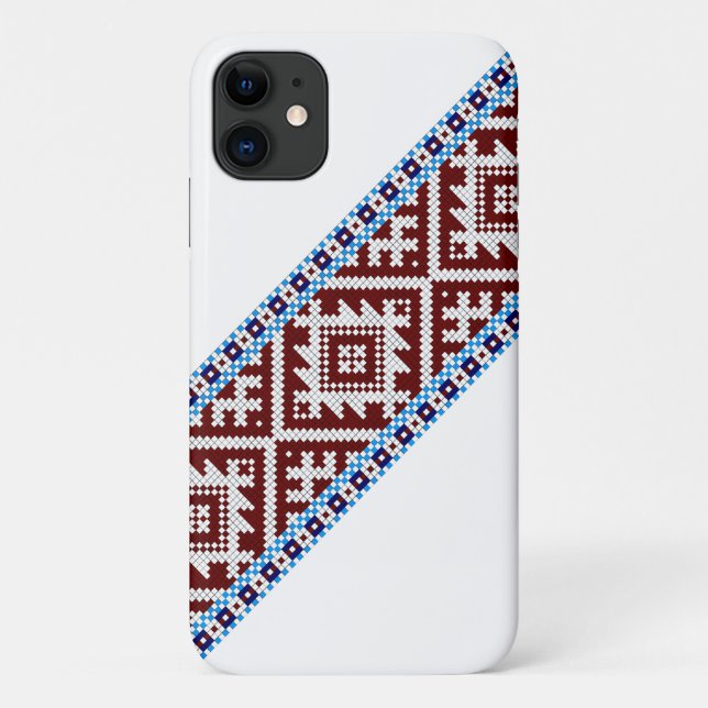 Coques Case-Mate iPhone Motif de ceinture tissée de ramassage estonien (Dos)