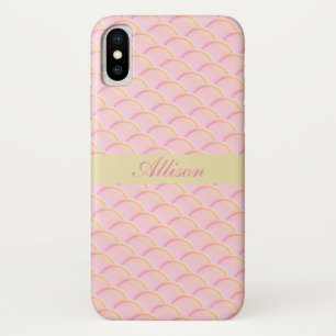 Coques Pour iPhone Motif de cercle transparent rose