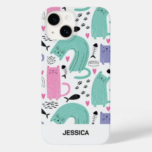 Coque Pour iPhone 14 Motif de chats mignons
