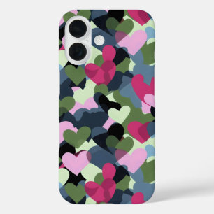 Coques iPhone 16 Motif de cœur coloré