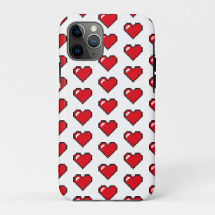 Case-Mate iPhone Case Motif de cœur pixelisé 8 bits rouge