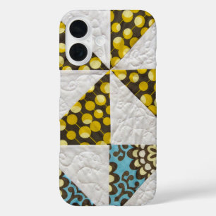 Coques iPhone 16 Motif de courtepoint ancien