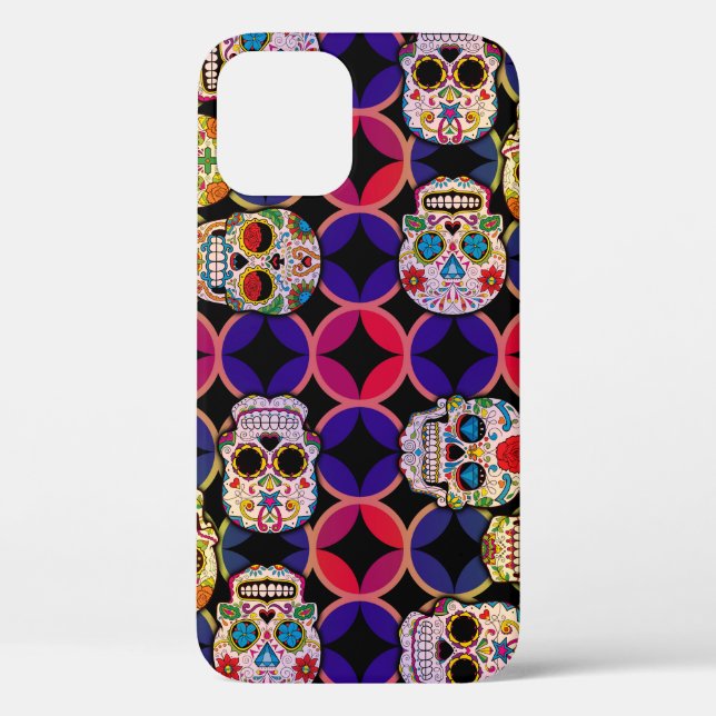 Coques Case-Mate iPhone Motif de crânes de sucre (Verso)