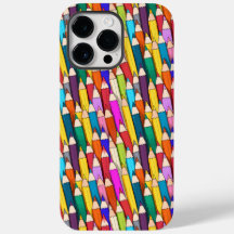 Motif de crayons de couleur