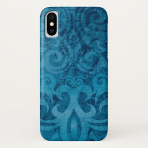 Case-Mate iPhone Case Motif de Damas à torsion bleue